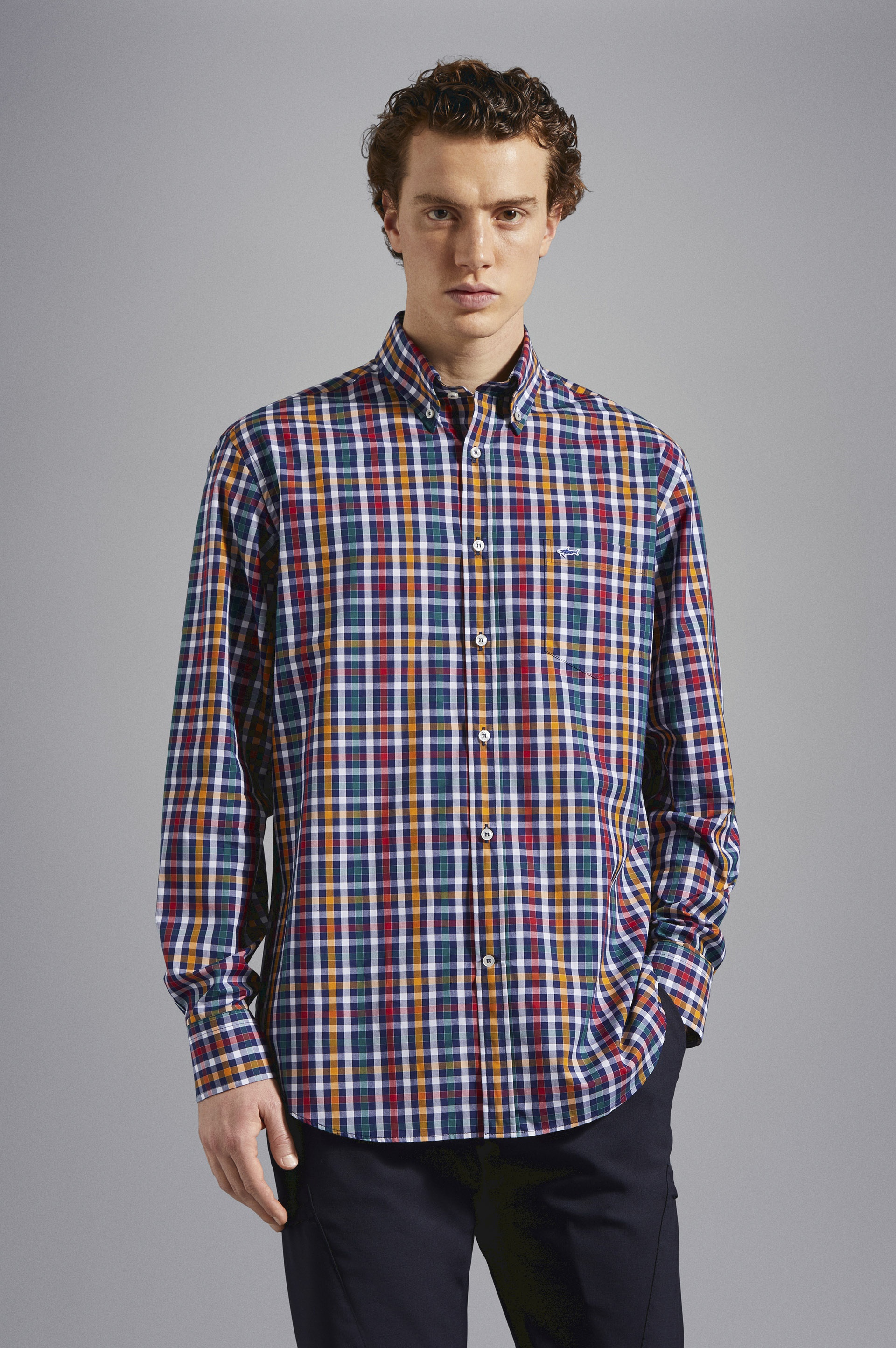 MULTICOLOUR CHECK COTTON SHIRT - 6