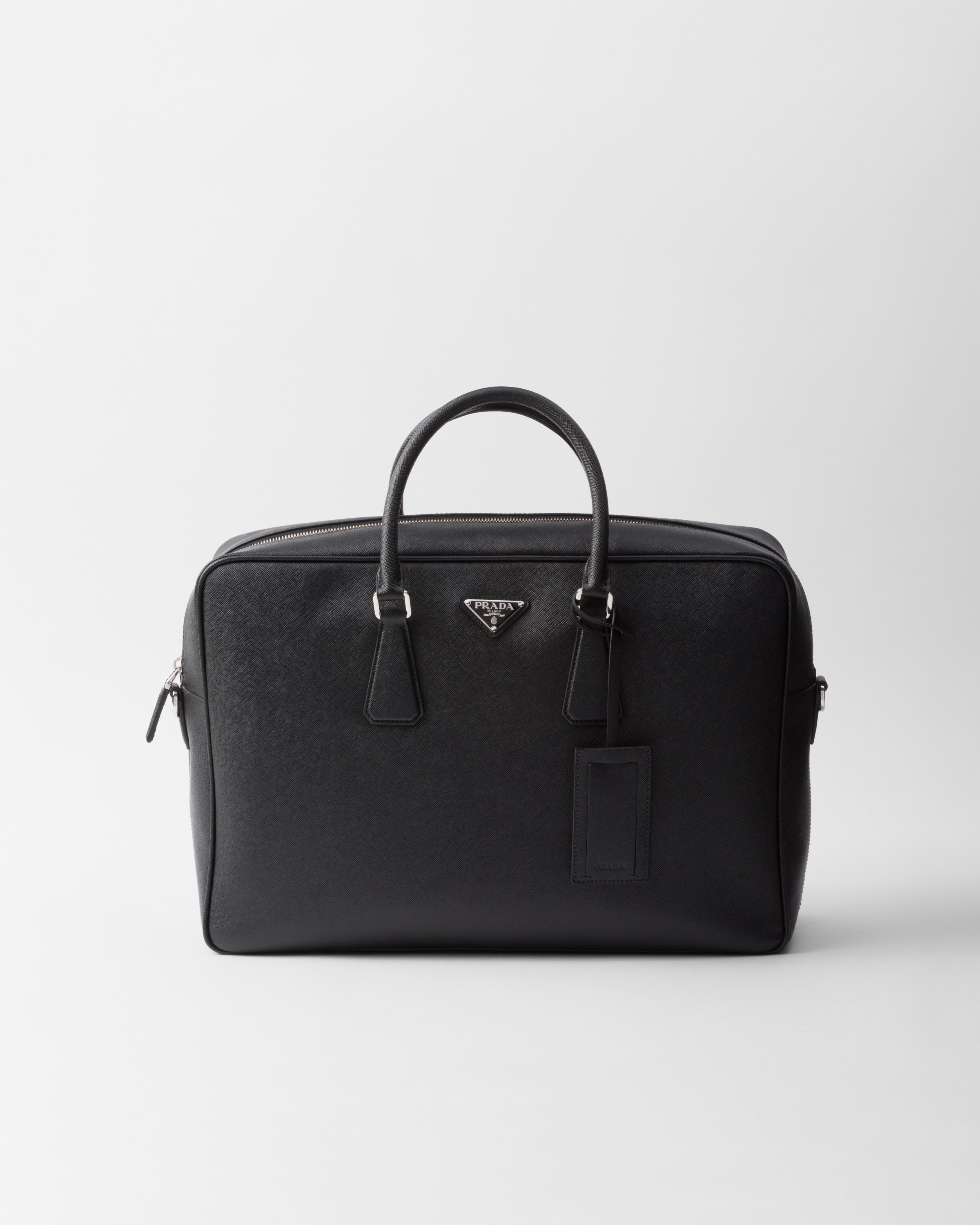 Saffiano leather briefcase - 1