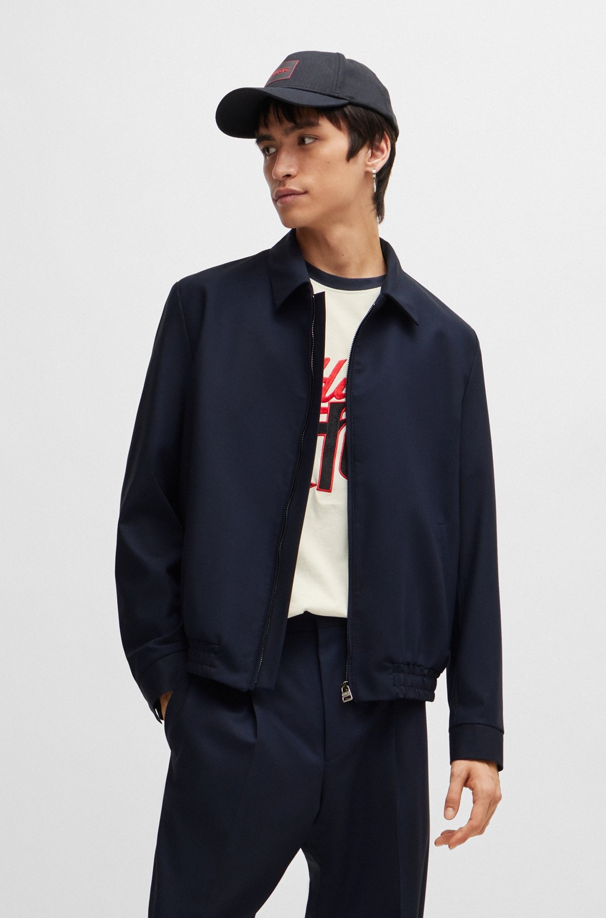 MODERN-FIT SUIT IN PERFORMANCE-STRETCH CLOTH - 3