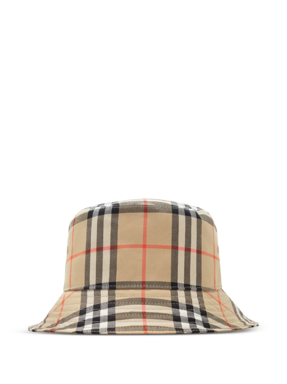 check cotton bucket hat - 1