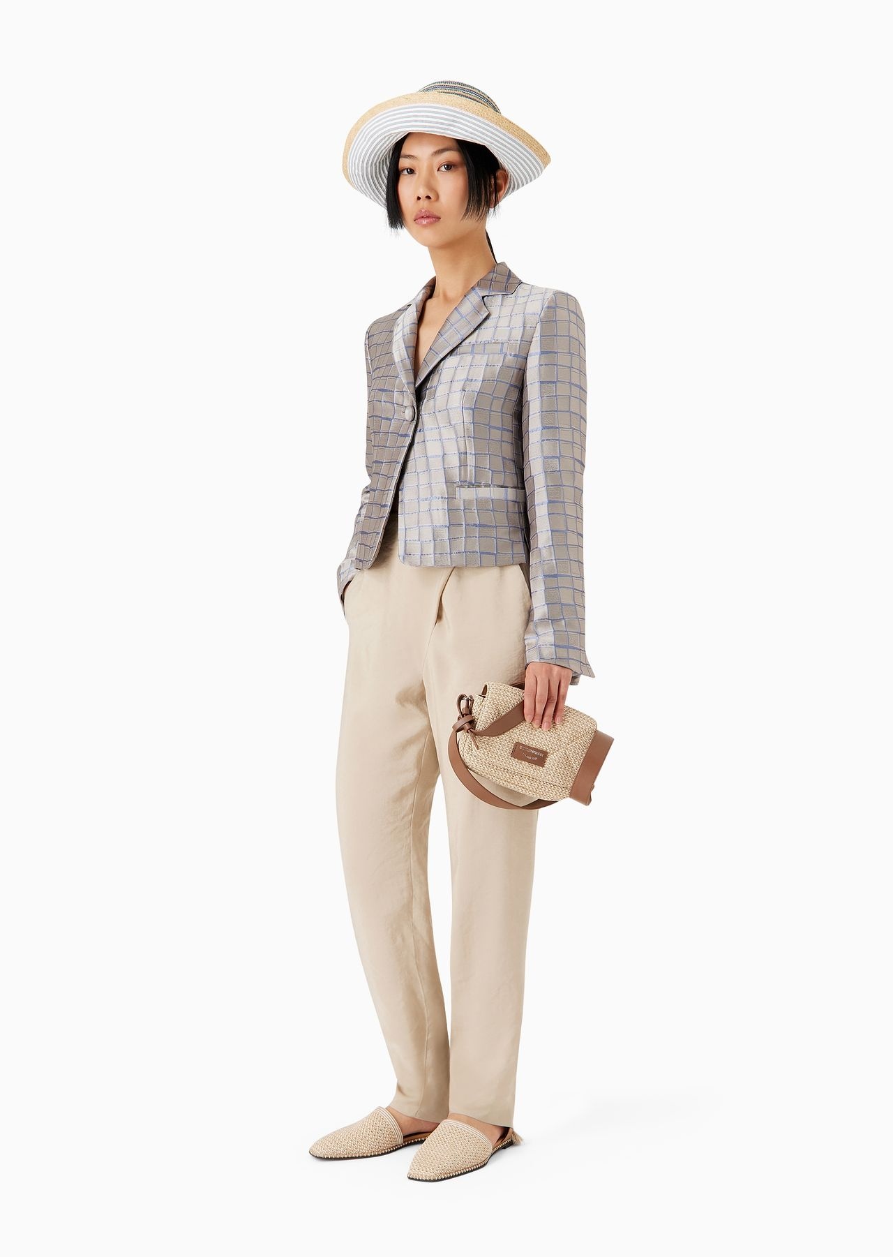 Slim-fit trousers in a flowing, washed matte fabric - 4