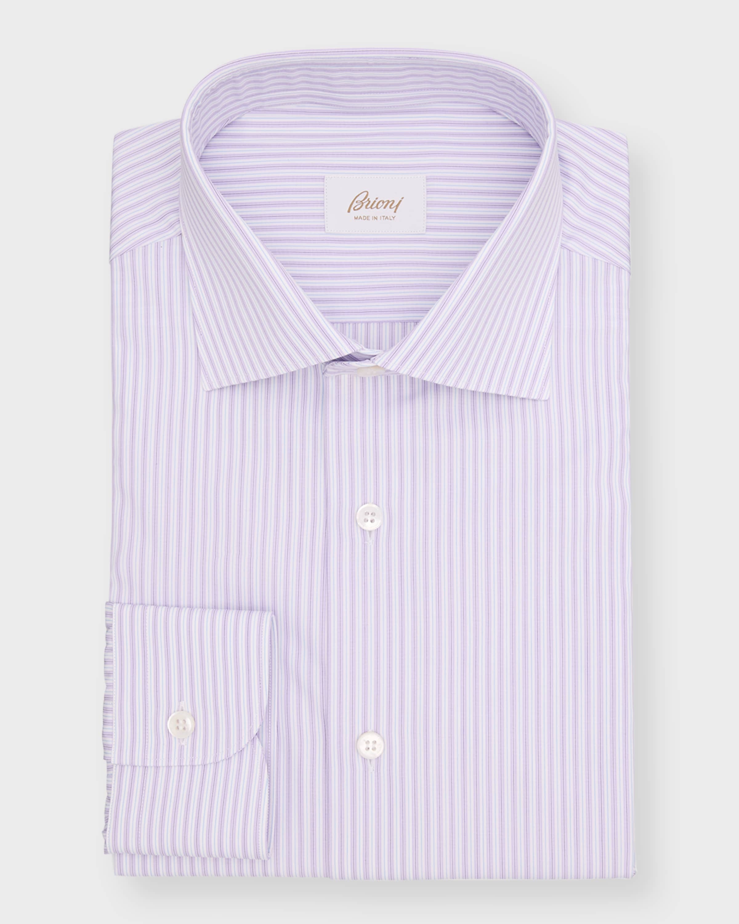 Men's Cotton Micro-Stripe Dress Shirt - 2