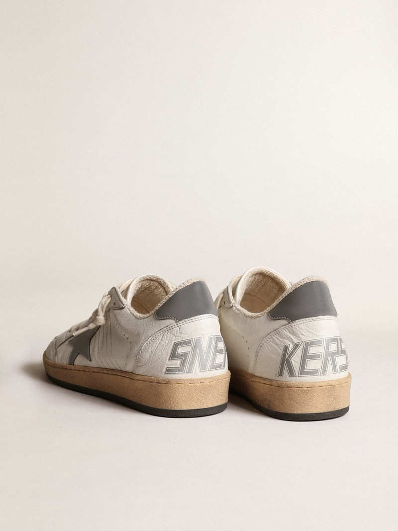 Ball Star in nappa with gray reflective nylon star and heel tab 5