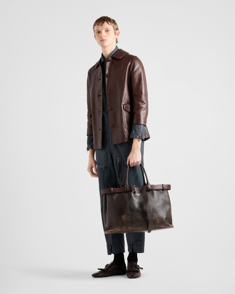 Prada Leather blouson jacket outlook