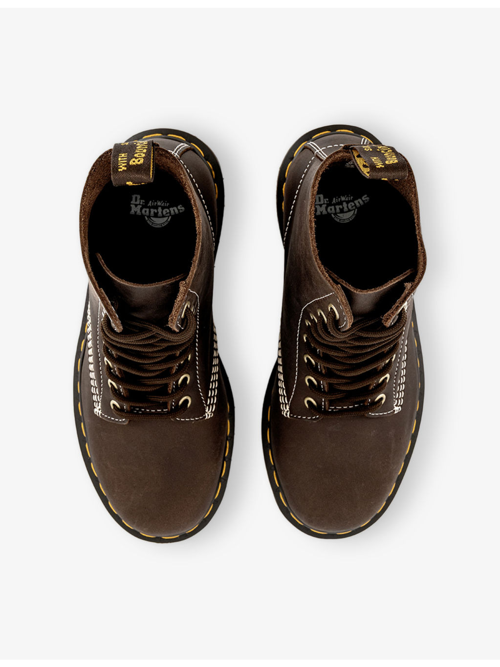 8-Eyelet Leather Suede Boots - 2