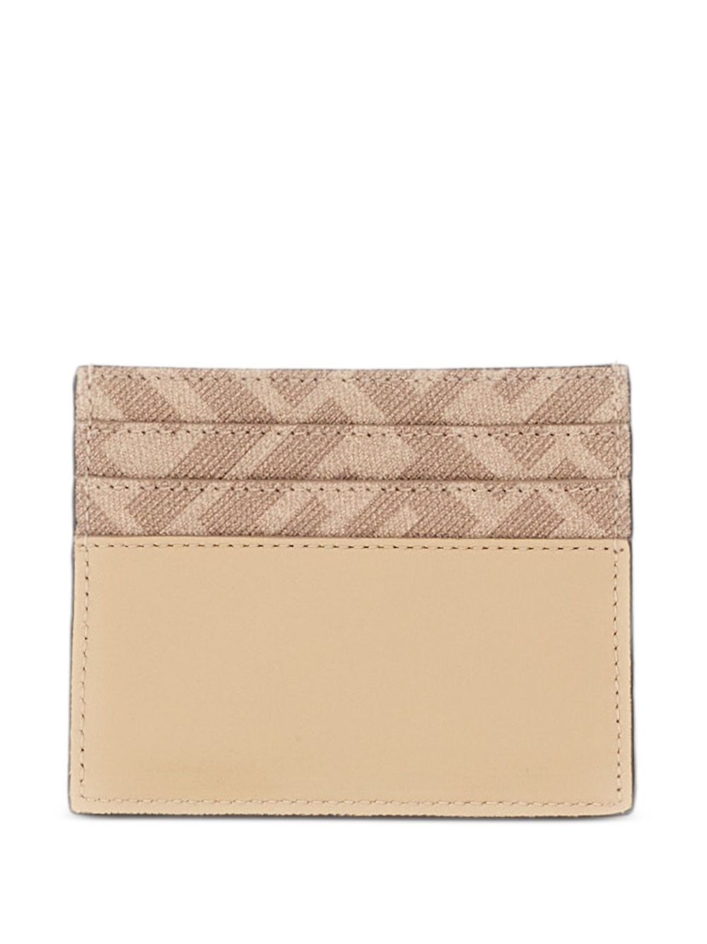 Squared logo-plaque leather cardholder - 2
