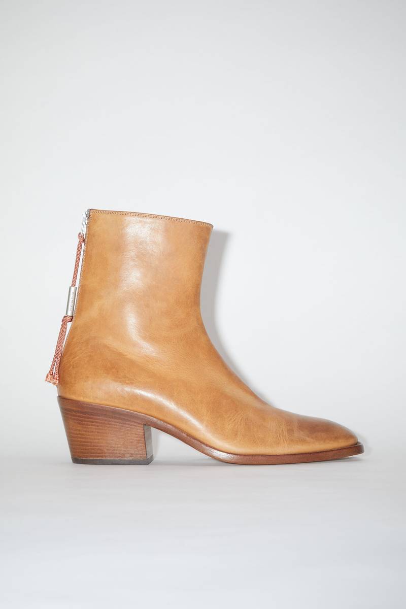 Leather boots - Beige 1