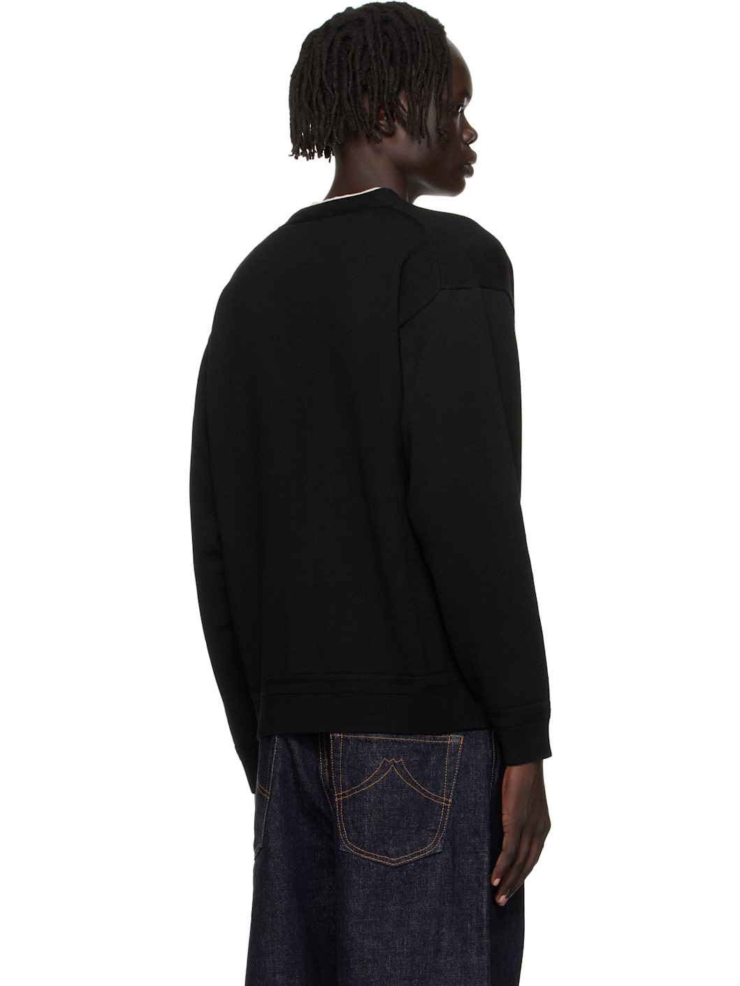 Black Kenzo Paris 'Boke Flower' Embroidered Cardigan - 3
