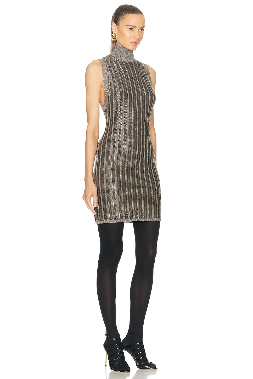 Turtleneck Mini Dress - 2