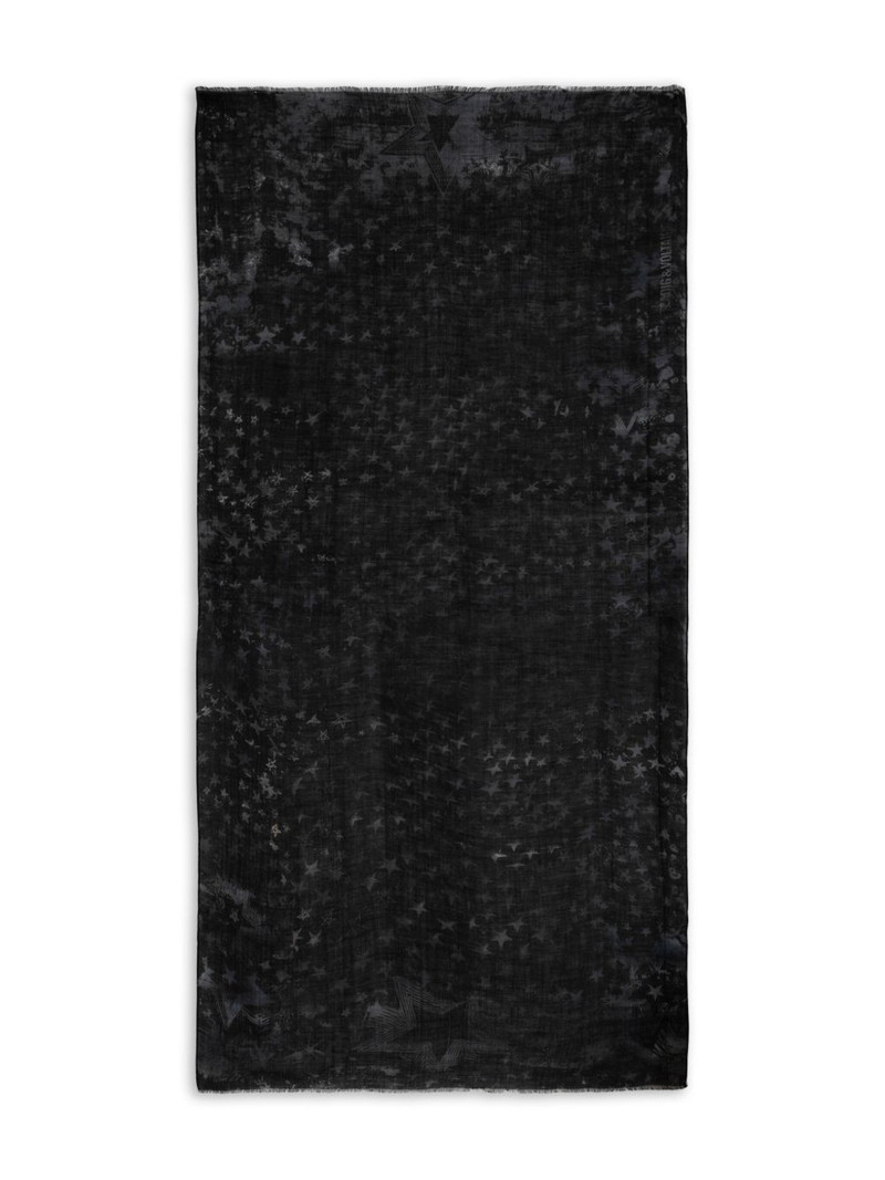 star-print wool scarf 1