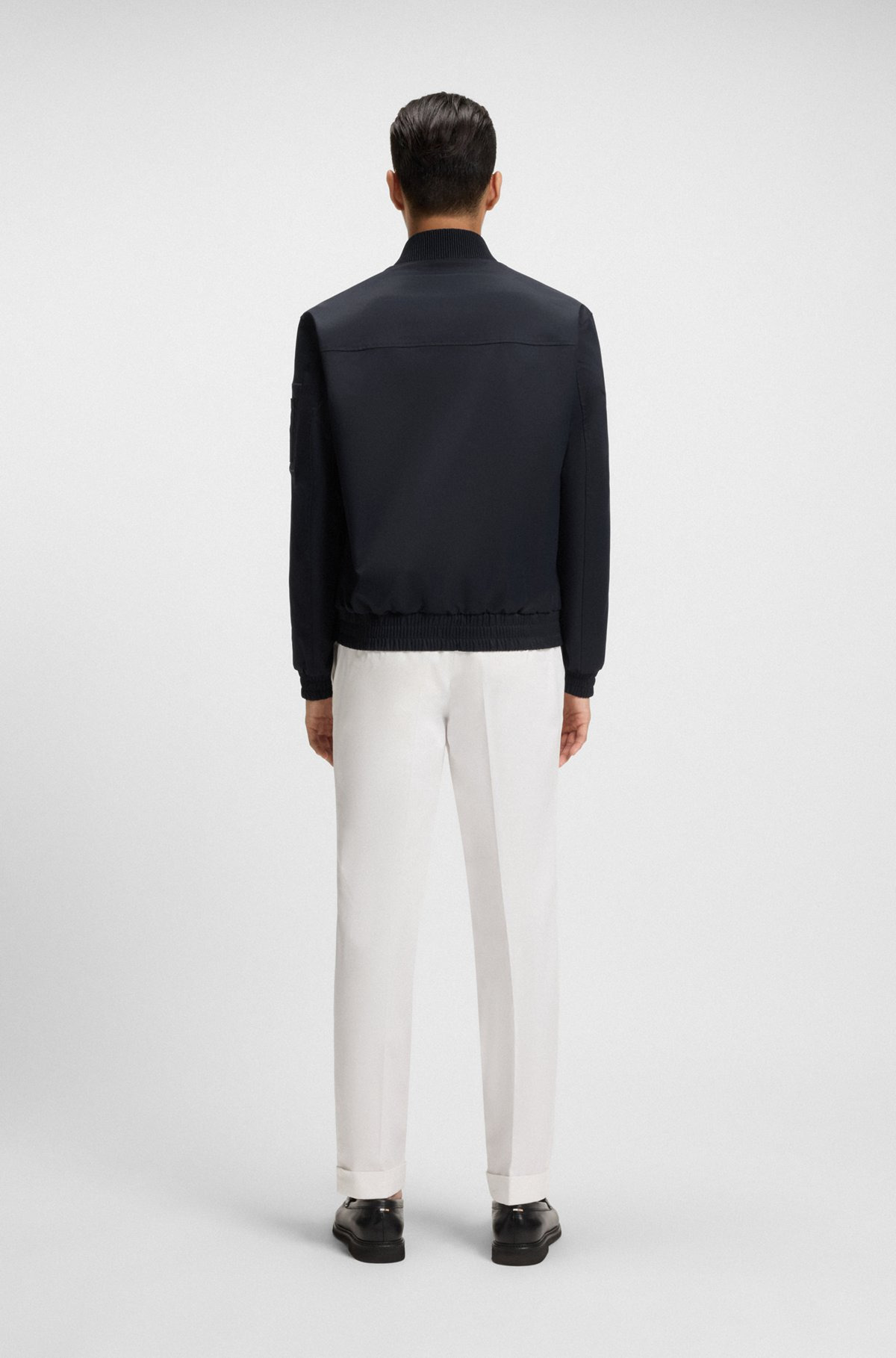 WATER-REPELLENT JACKET WITH DOUBLE B MONOGRAM TRIM - 4