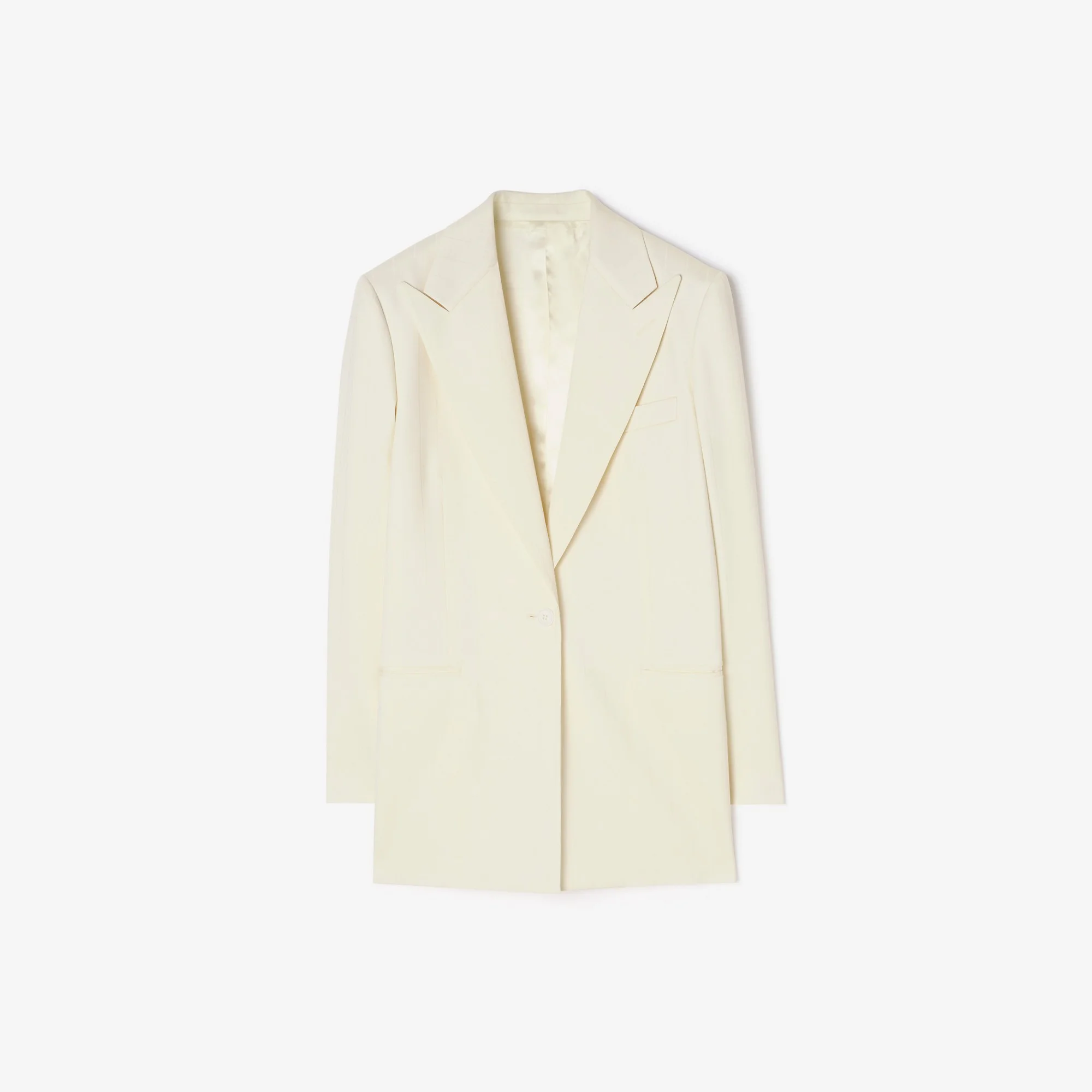 Pinstriped Wool Tailored Jacket - 1