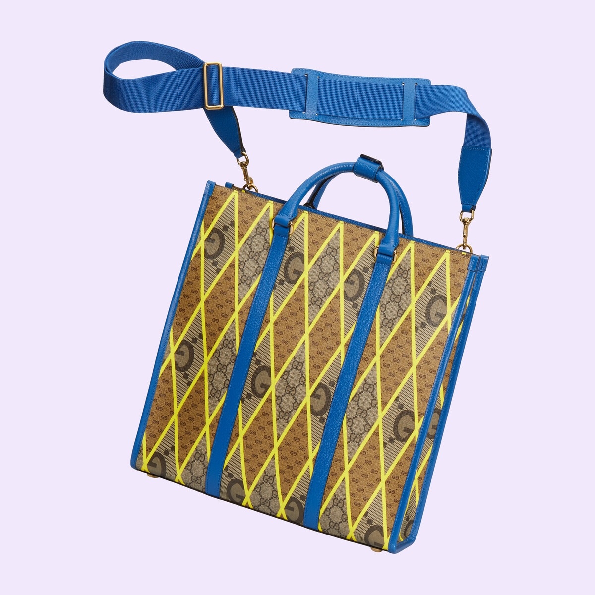 GG rhombus print large tote bag - 4