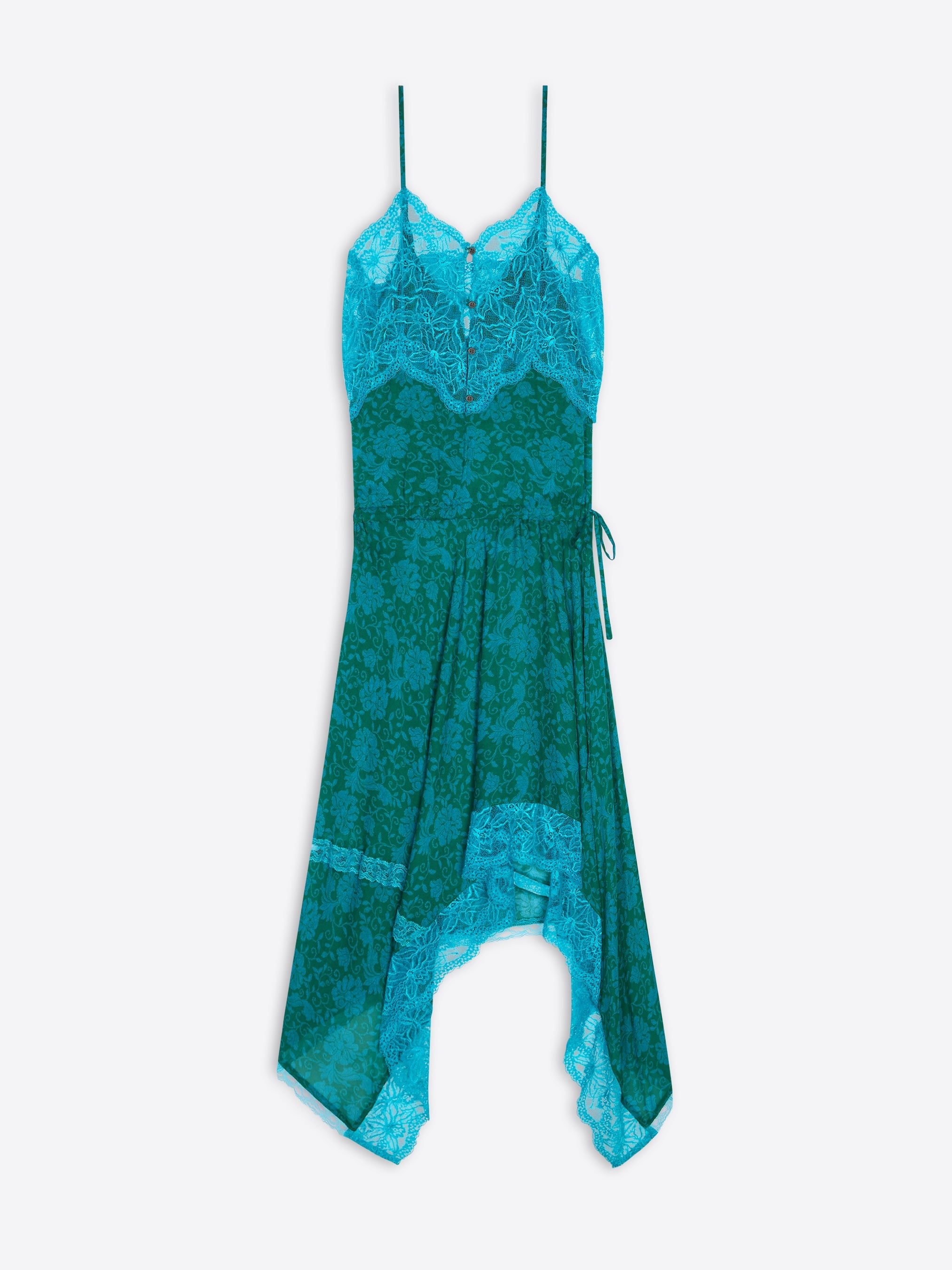 ASYMMETRICAL SLIP DRESS - 1
