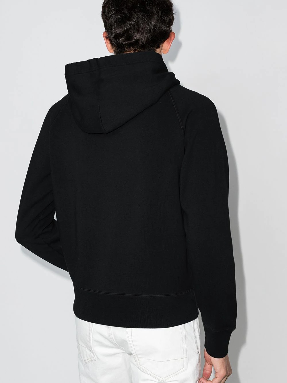 zip-up cotton hoodie - 3