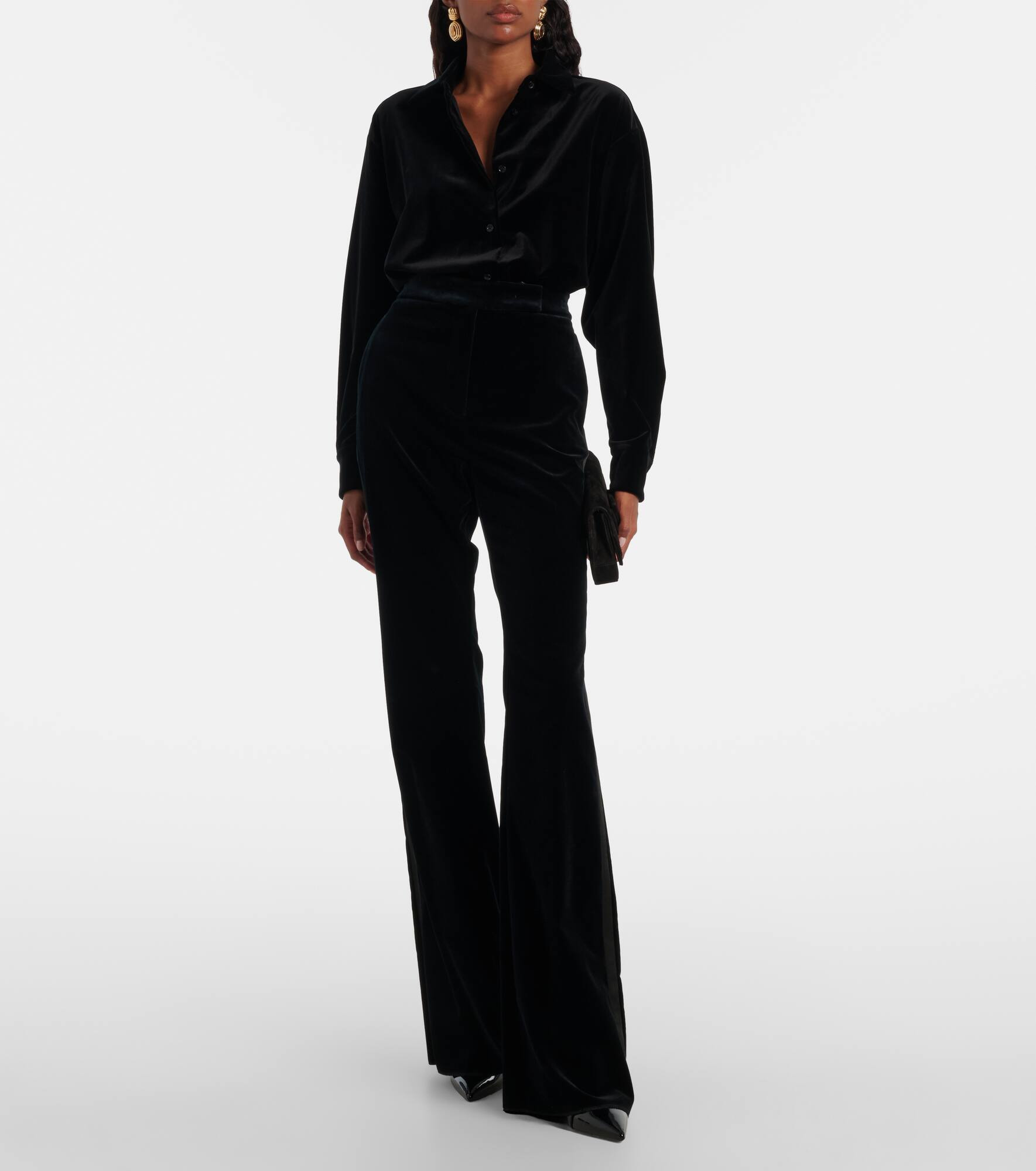 Cotton velvet bodysuit - 2