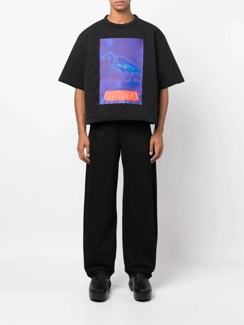 Heron Preston HERON PRESTON Censored Padded S/S T-Shirt Black/Navy outlook