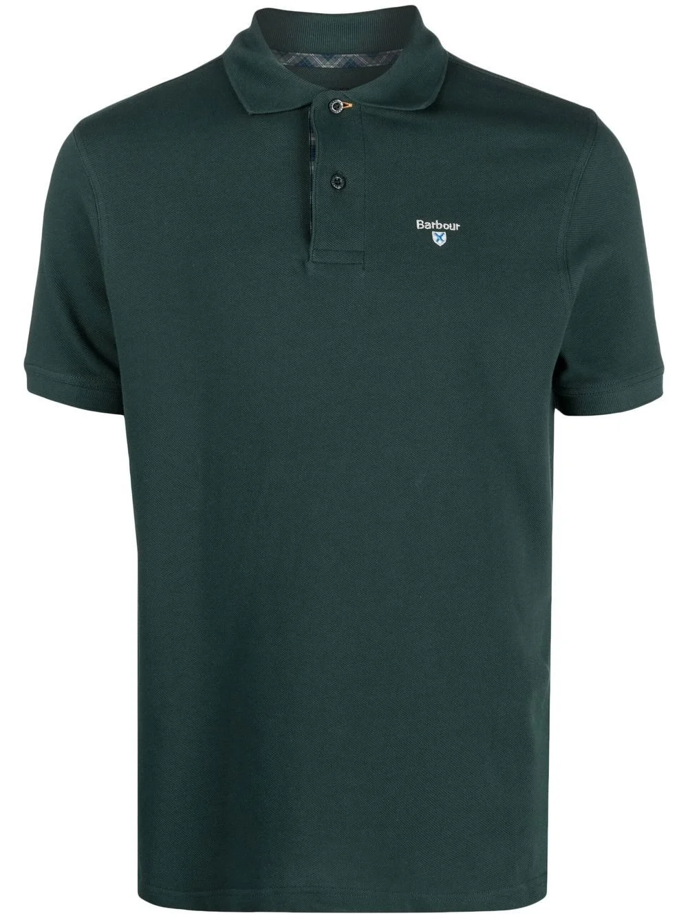 embroidered-logo polo shirt - 1