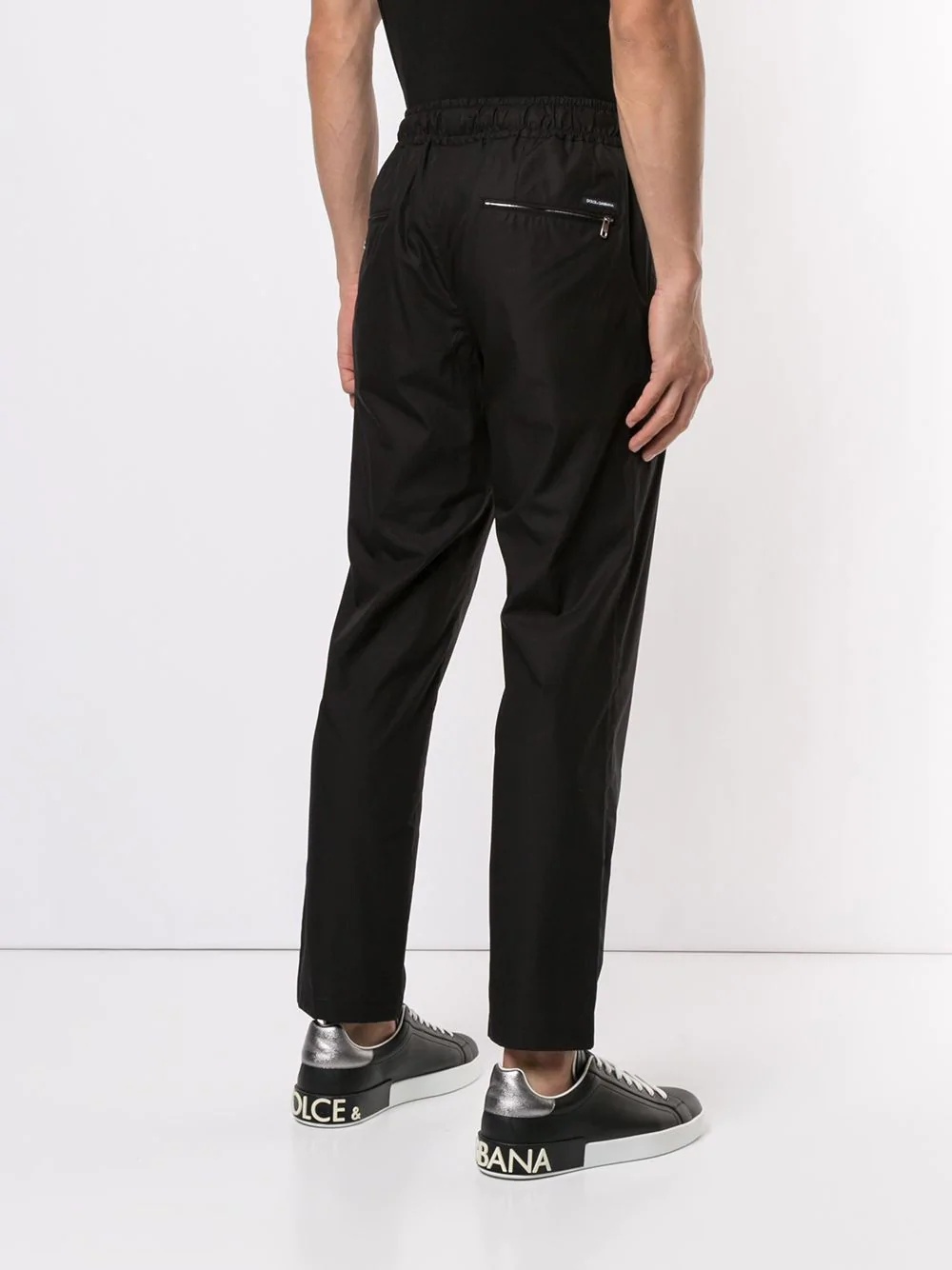 straight leg track trousers - 4