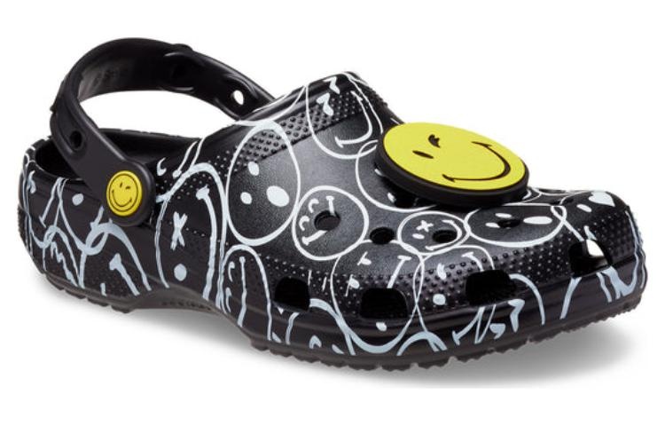 Crocs Classic Smiley World Clogs 'Black White' 207971-0C4 - 4