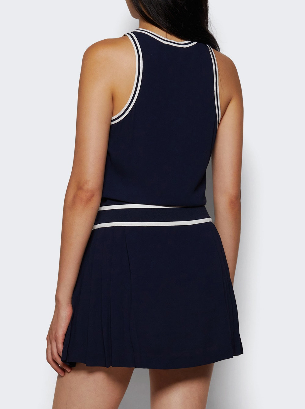 Phoebe Dress Navy And White - 4