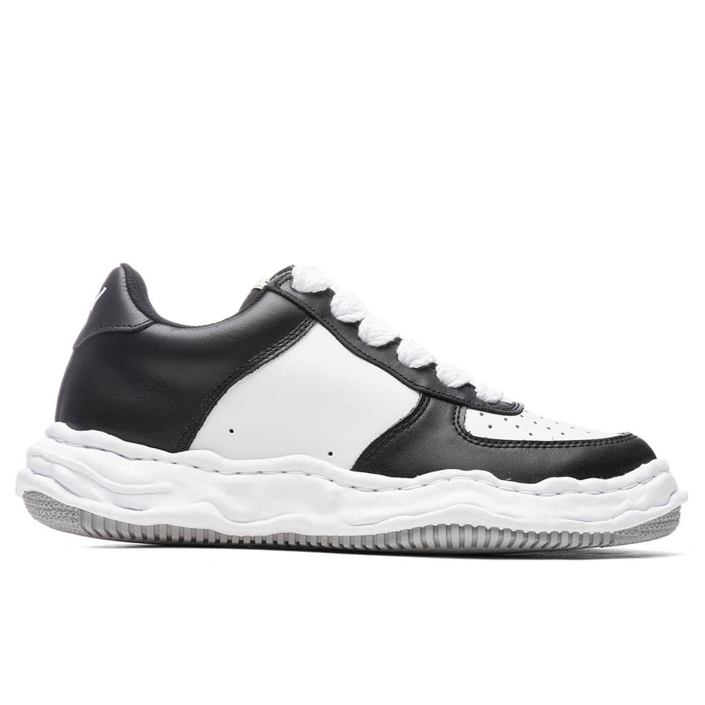 WAYNE LOW OG SOLE LEATHER SNEAKER - BLACK/WHITE - 1