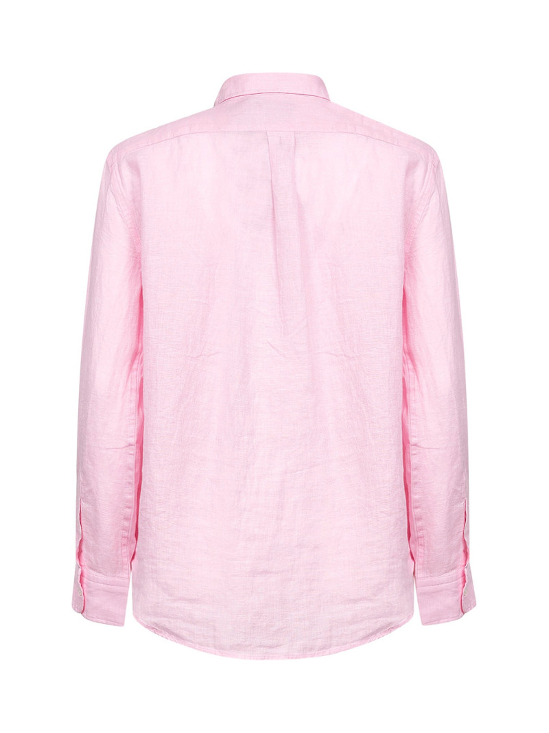 Polo Ralph Lauren Pink linen Classic-Fit shirt outlook