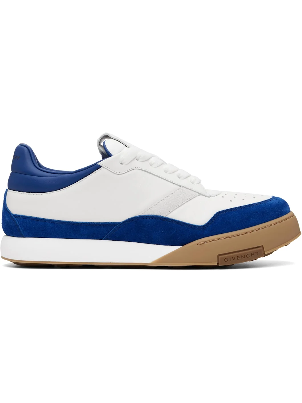 White & Navy Yard Sneakers - 1