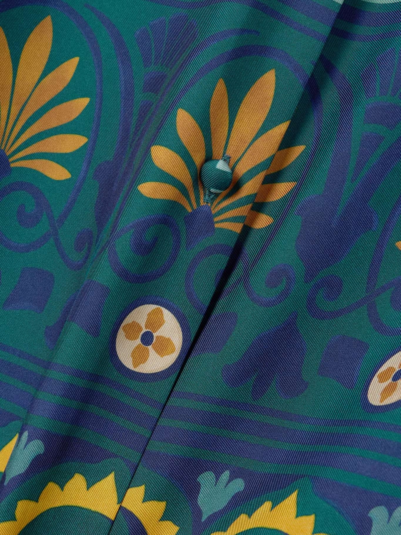 Printed silk-twill shirt - 5