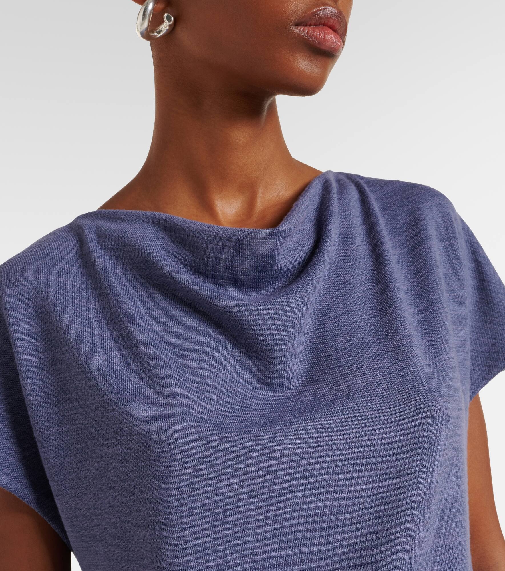 Draped T-shirt - 4