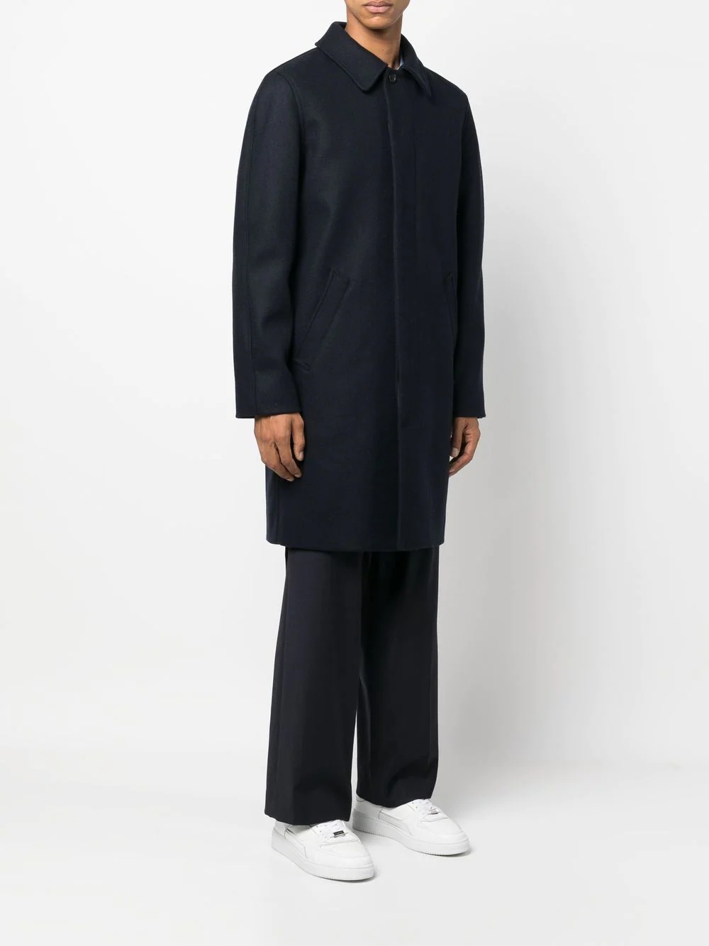 boxy single-breasted coat - 6