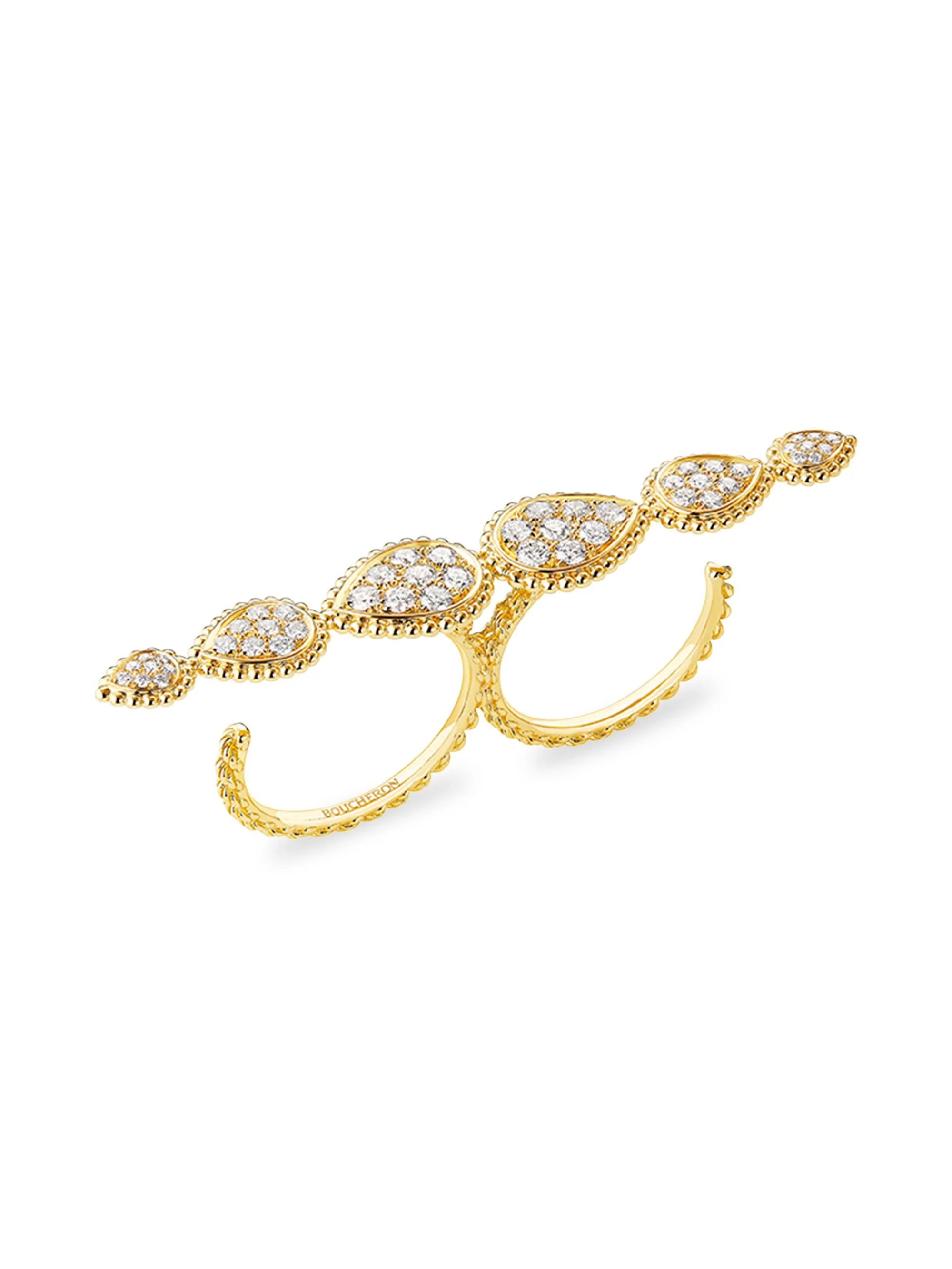 Women's Serpent Boheme 18K Yellow Gold & Diamond Ring - Yellow Gold - 1