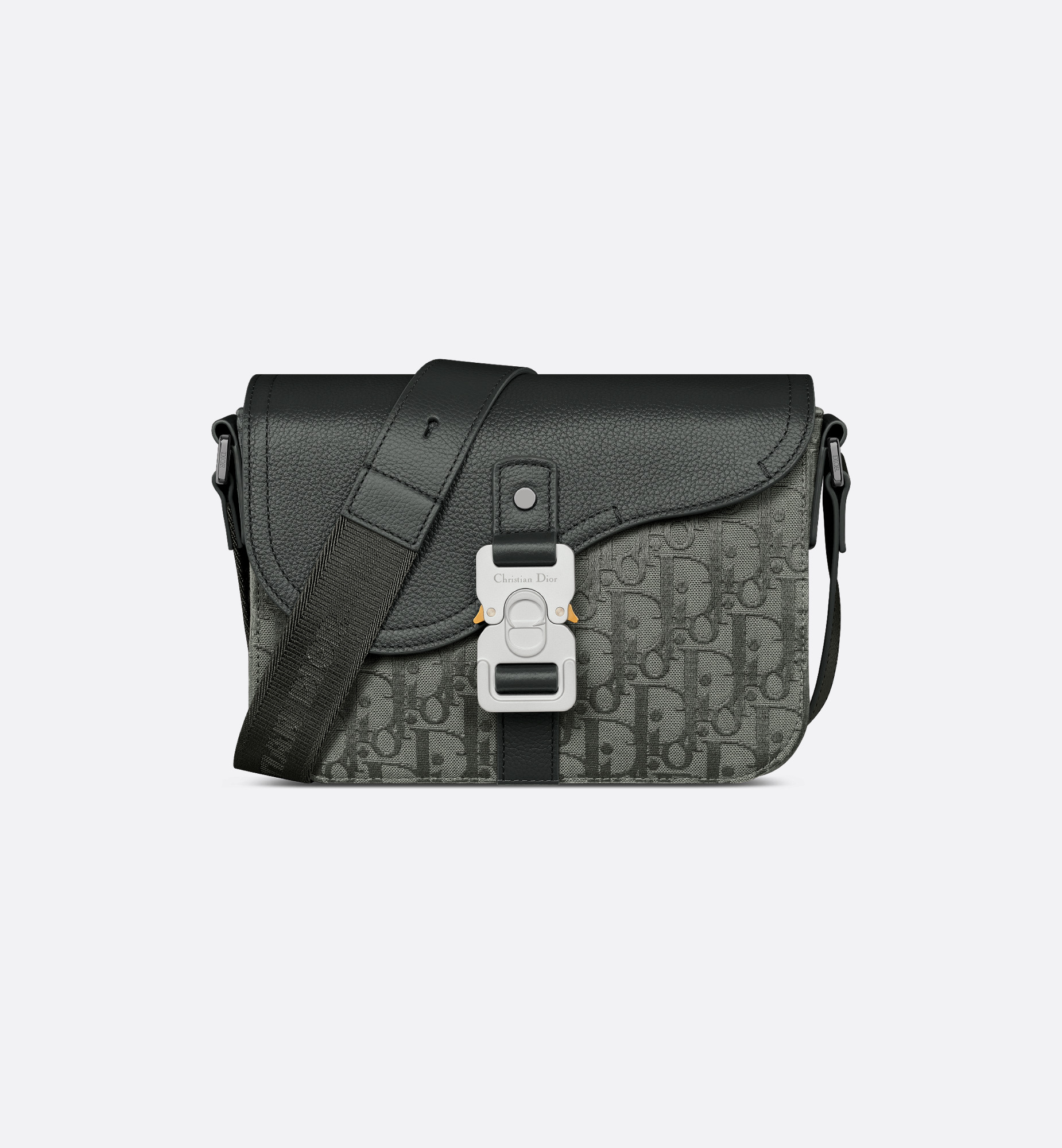 Small Saddle Messenger Bag with Flap - 1