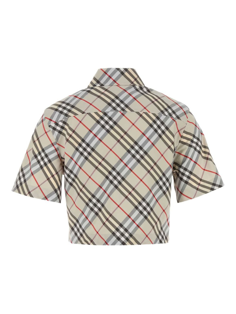 Burberry check-pattern short-sleeves shirt outlook