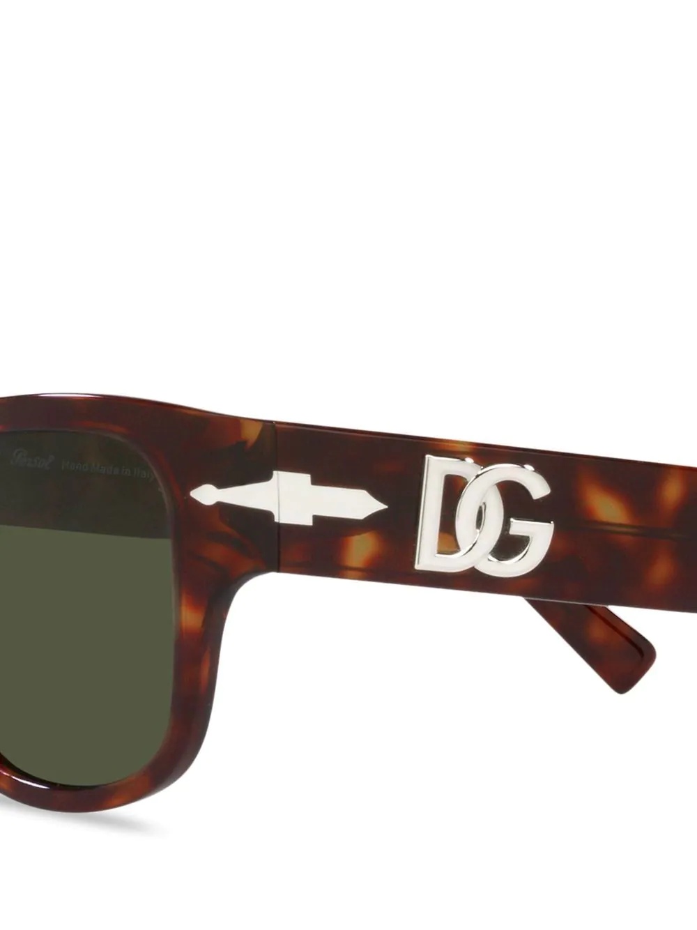 tortoiseshell rectangle-frame sunglasses - 3