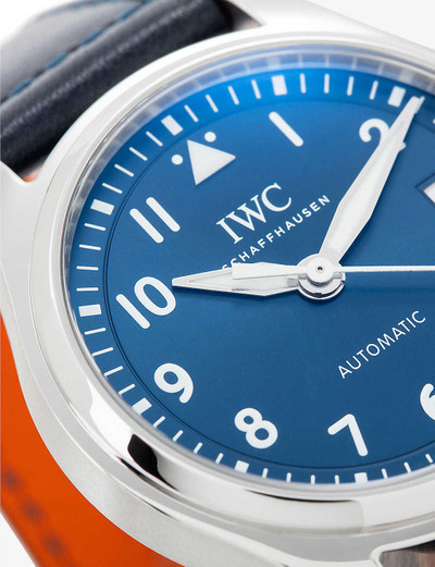 IWC Schaffhausen IW324008 Pilot stainless-steel and leather automatic watch outlook