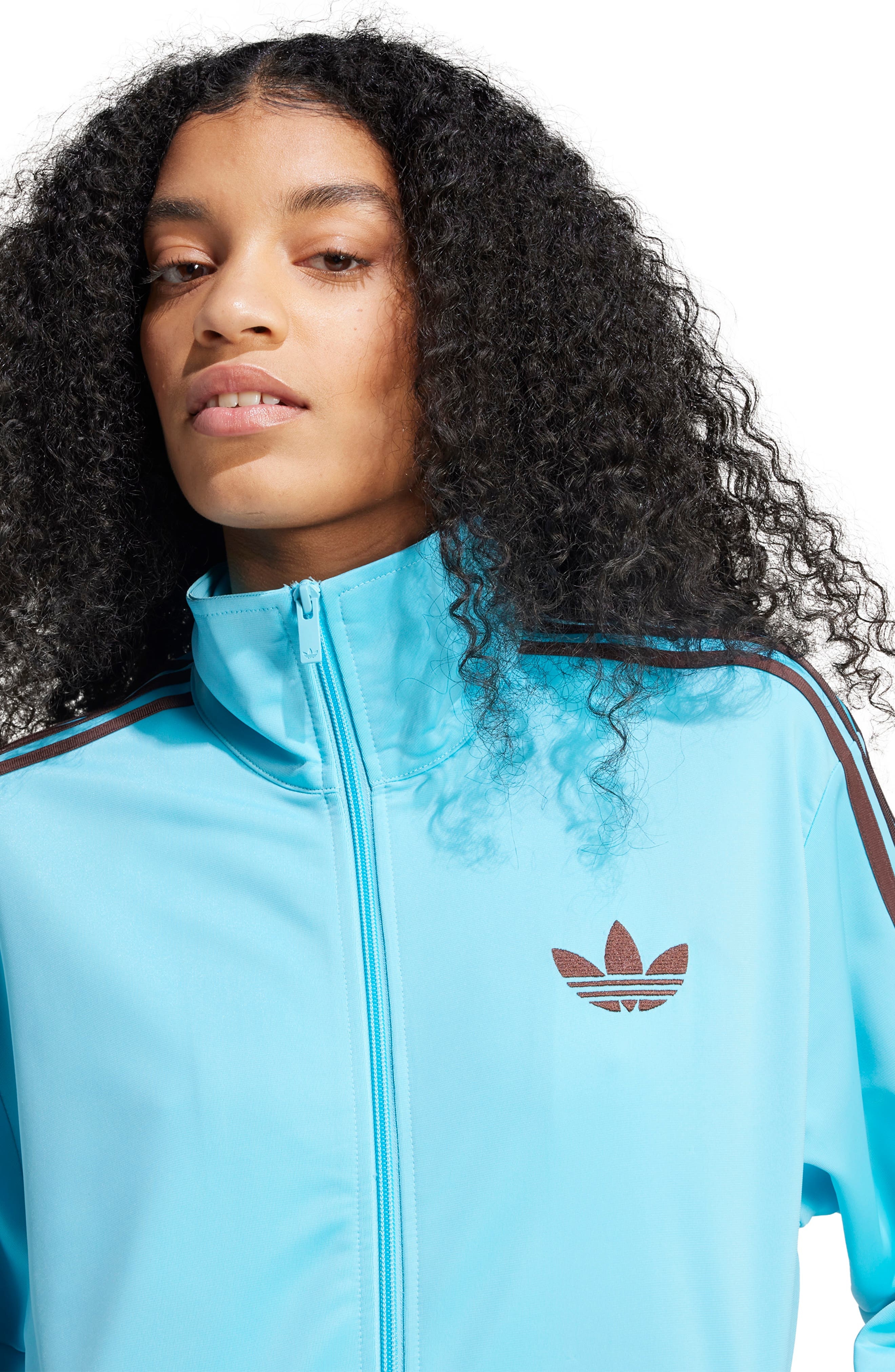 adidas Firebird Recycled Polyester Track Jacket in Blue/Auburn at Nordstrom - 6