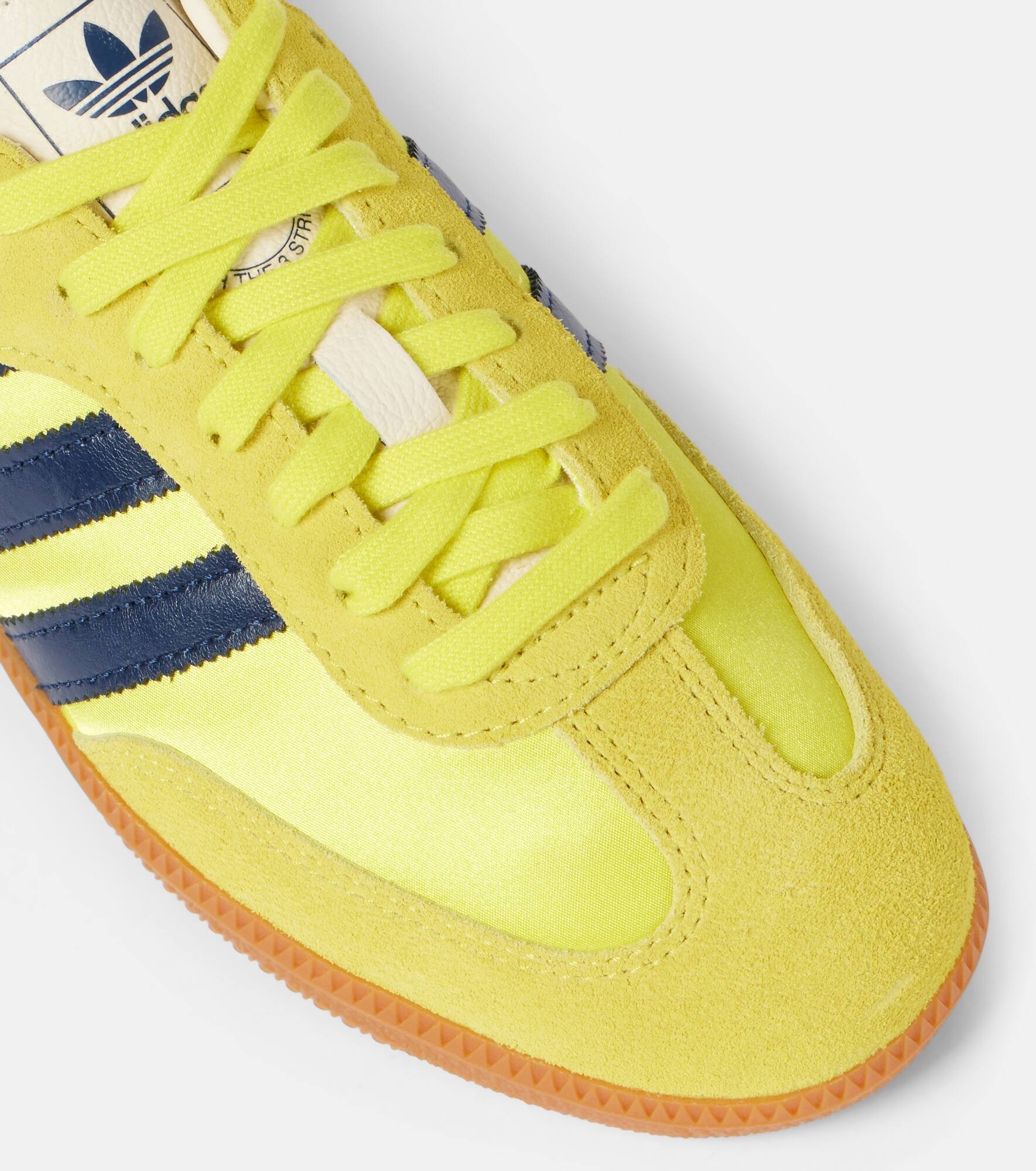Samba OG suede-trimmed satin sneakers - 5