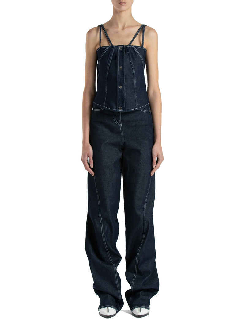 High Waisted Denim Trousers 1