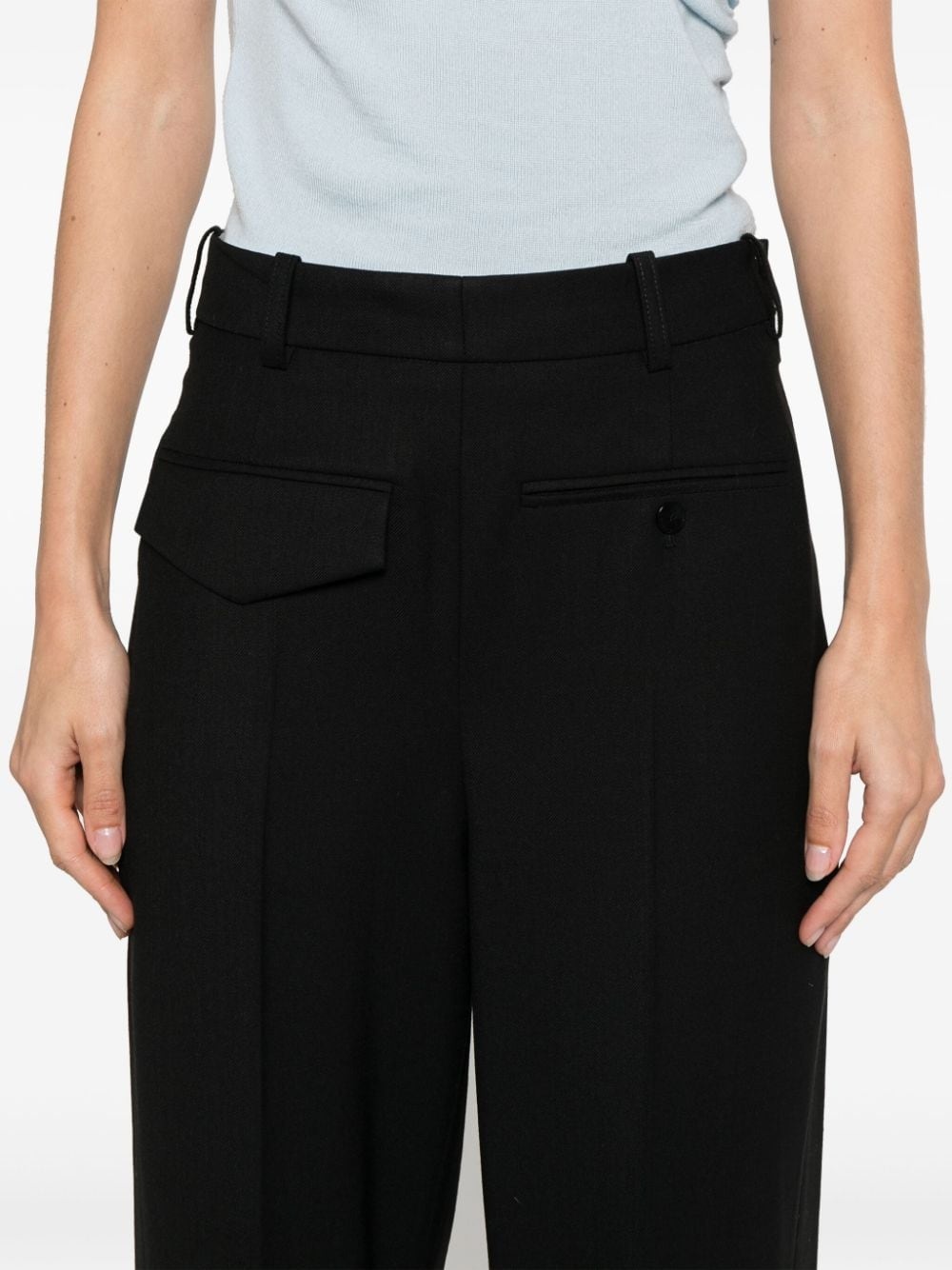 twill tapered trousers - 5