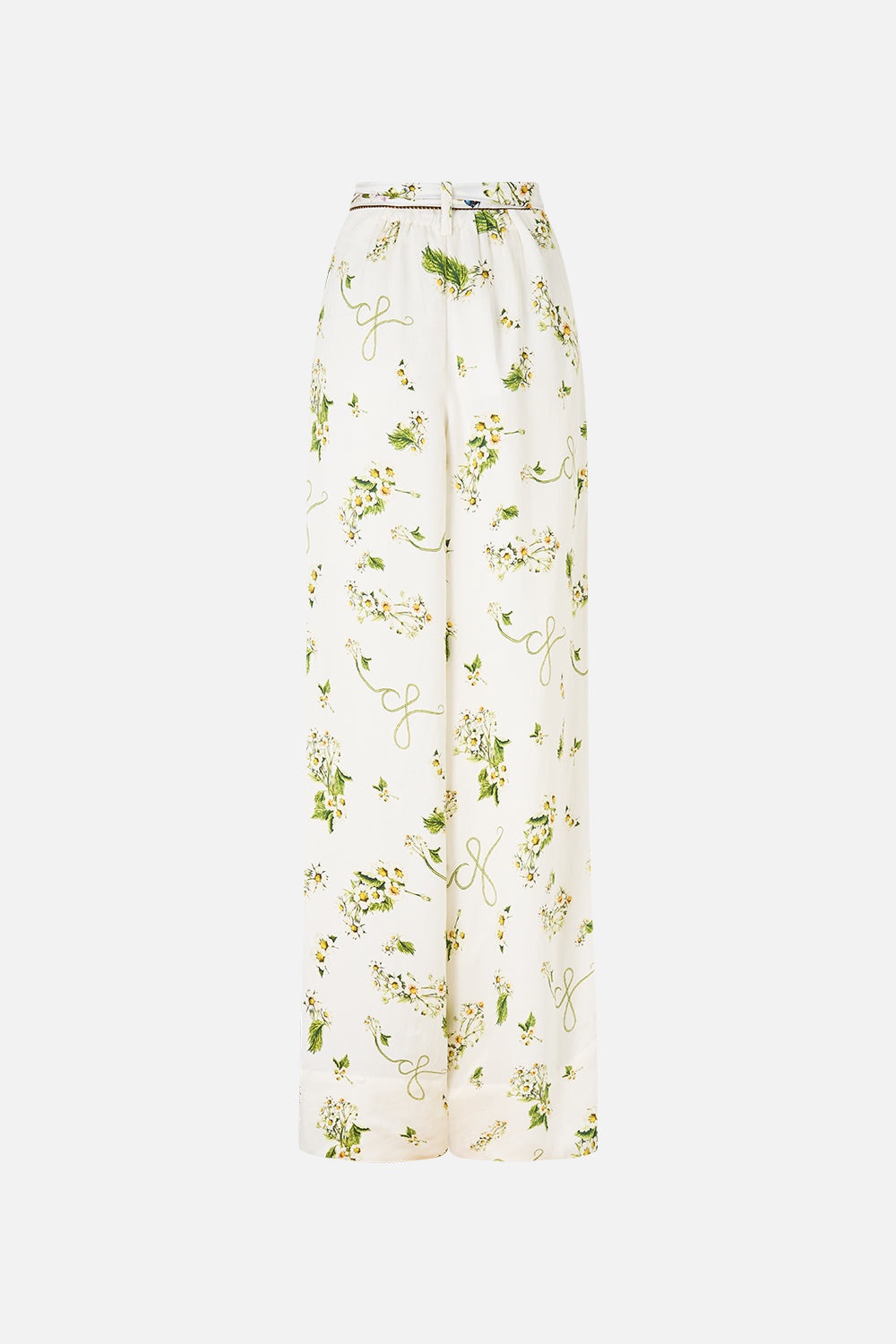SCARF BELT WIDE LEG PANT - 8
