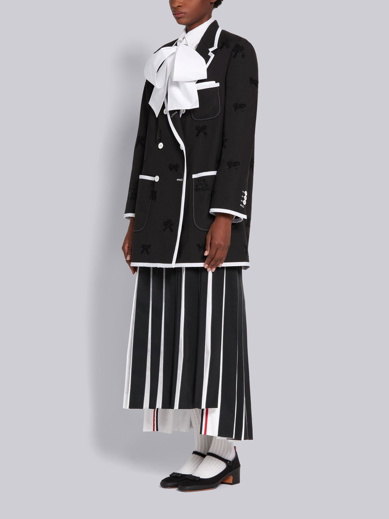 Black Cotton Canvas Thom John Tennis Block Heel 6