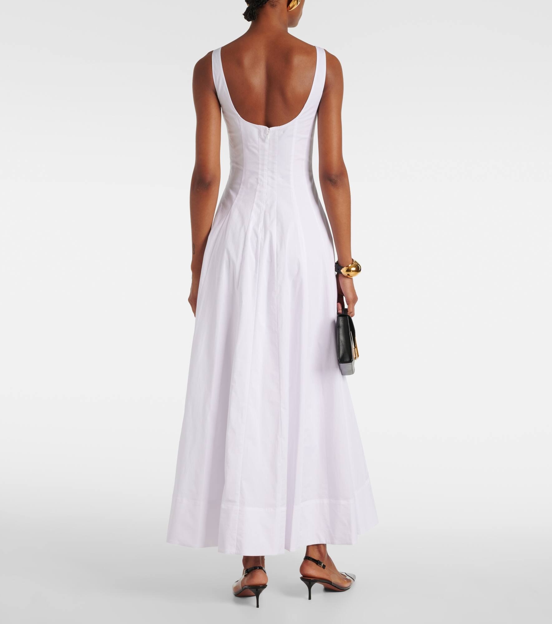 Wells cotton poplin maxi dress - 3