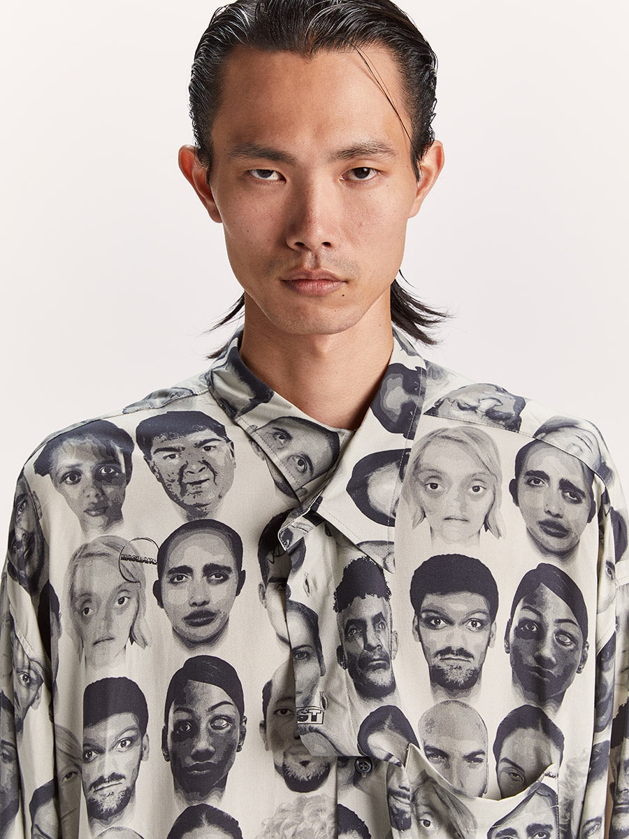 Finalists Twisted Shirt Black And White Mix - 3