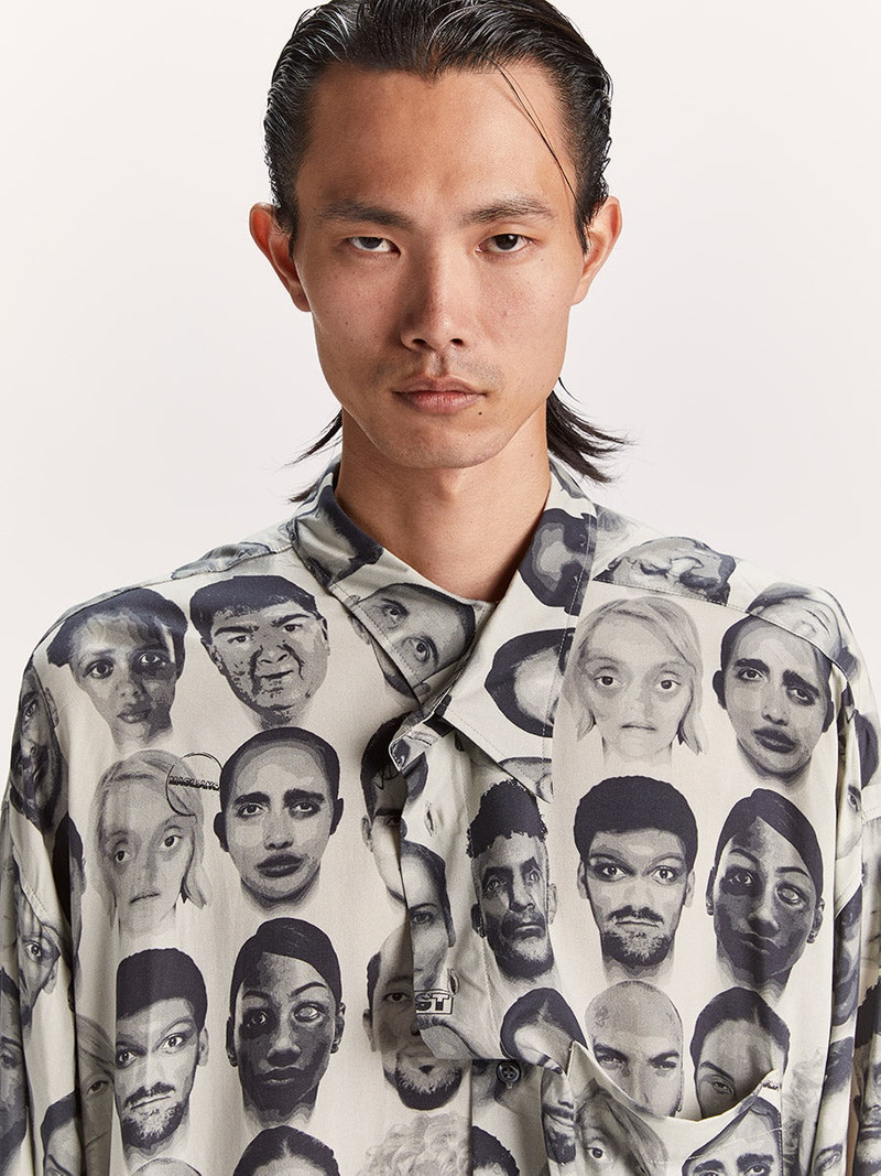 Finalists Twisted Shirt Black And White Mix 4