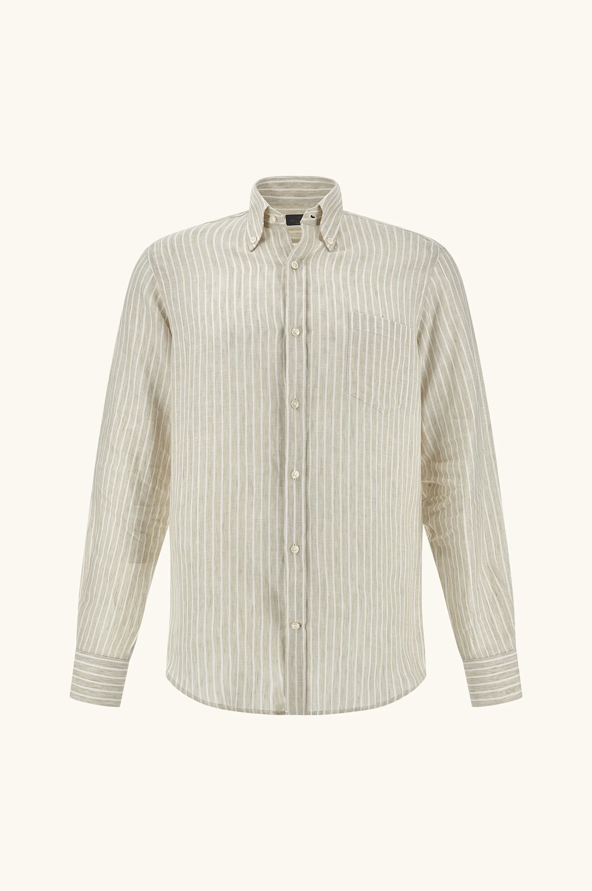SOFFIO LINEN SHIRT WITH STRIPED PATTERN - 1
