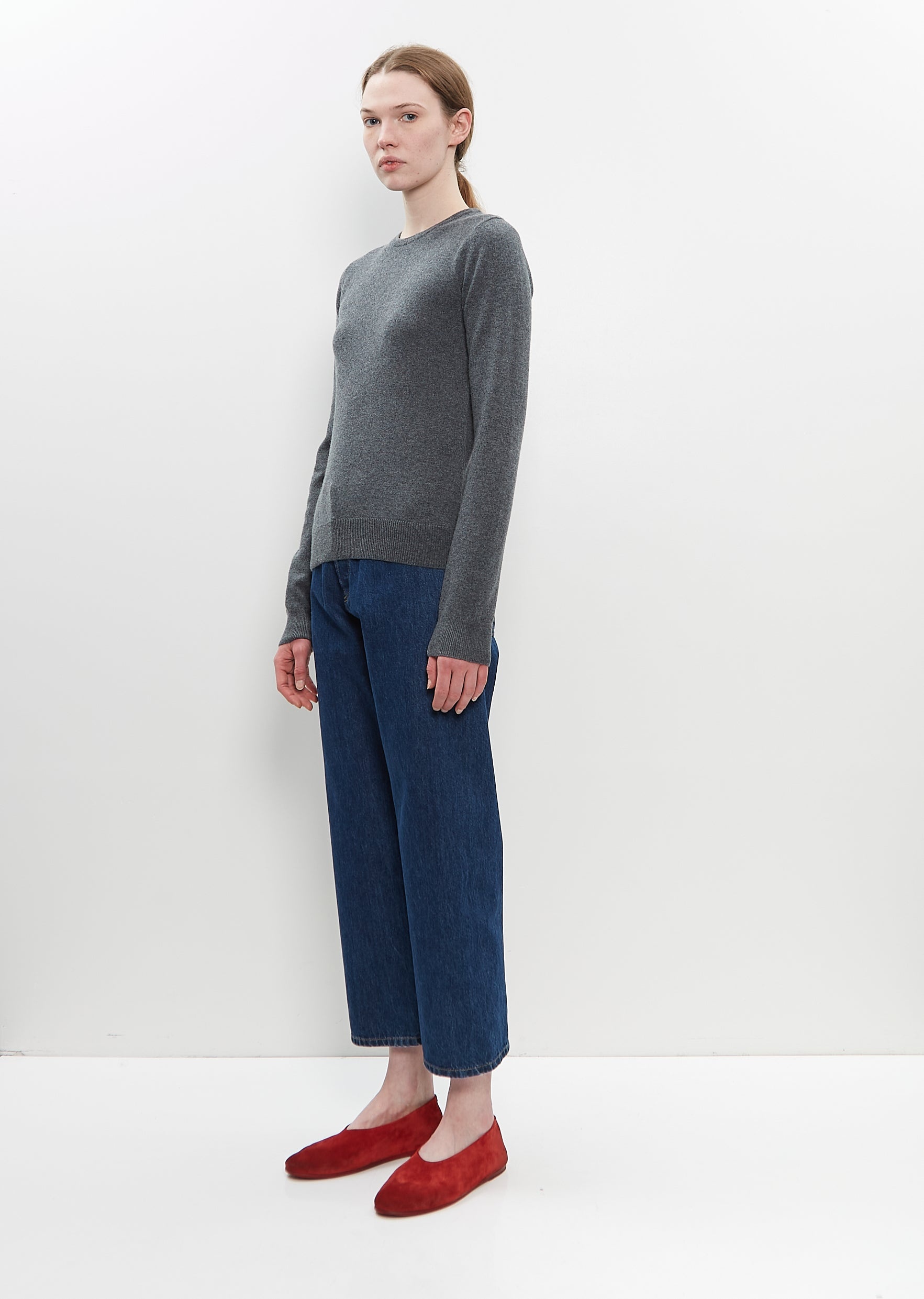 Cashmere Nylon n°41 Body Sweater — Felt - 5