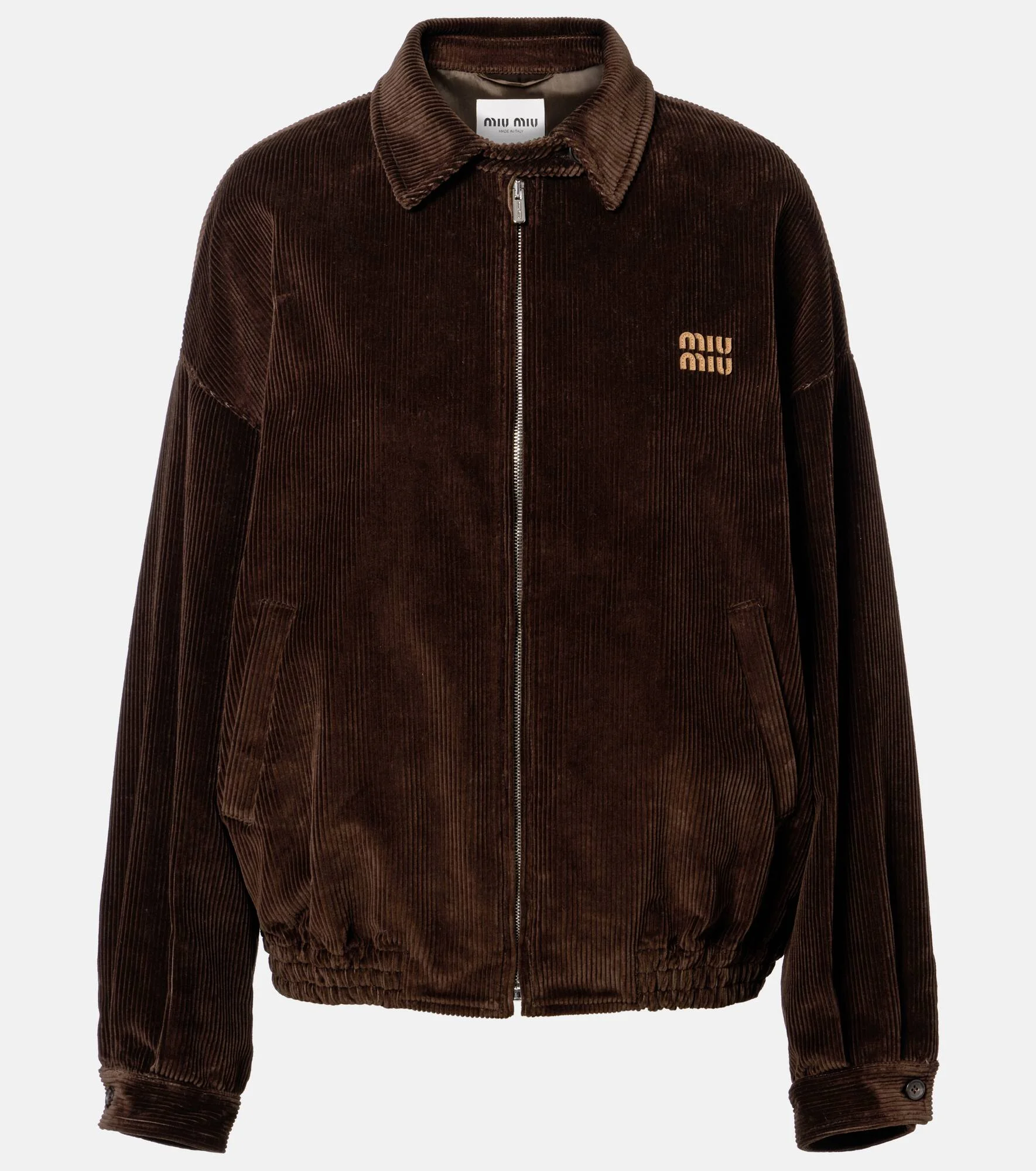 Oversized cotton corduroy blouson jacket - 1