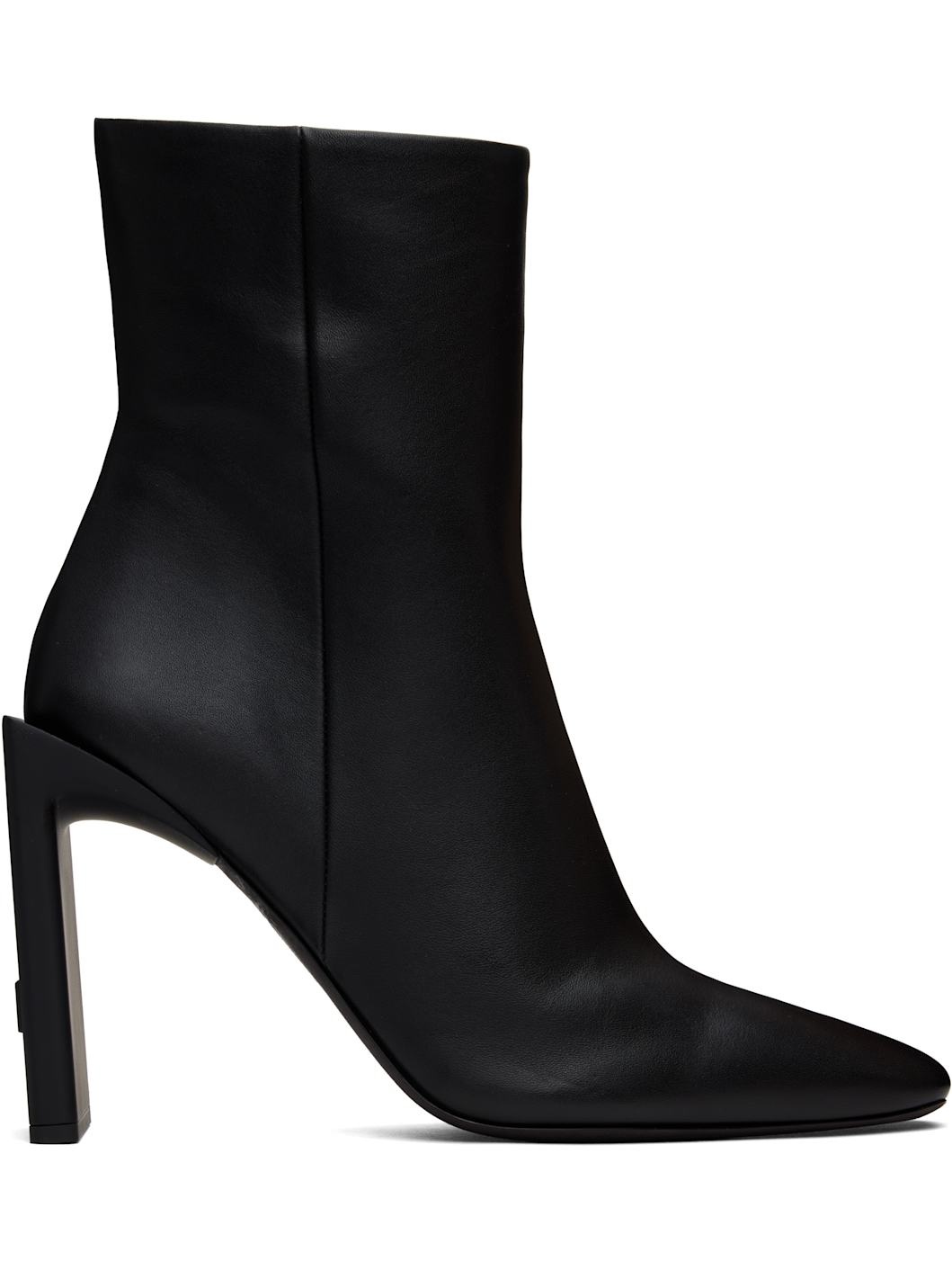 Black Calf Ankle Boots - 1