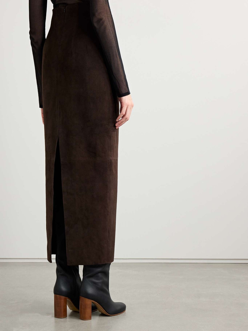 Loxley suede midi skirt 4